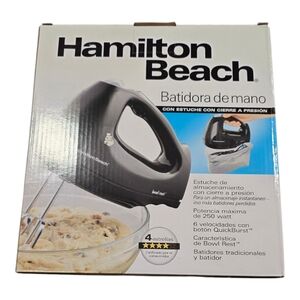 Hamilton Beach‎ Black Hand Mixer New